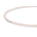 Semi-precious necklace: розовый quartz, pearl — 14K rose gold plated 925 sterling silver