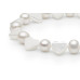 Semi-precious stones bracelet: pearl, nacre — rhodium plated silver 925