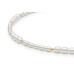 Pearl necklace: freshwater, white, rice, 3.5-4 мм — 14K rose gold plated 925 sterling silver