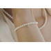 Pearl bracelet: freshwater, white, round, 4-4.5 мм — rhodium plated silver 925