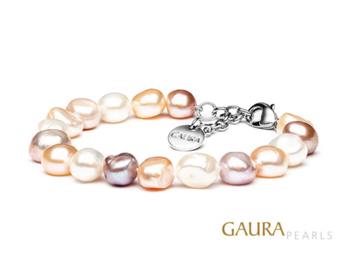 Браслет из пресноводного жемчуга барокко :: BRM211-B / 3155 Браслет из пресноводного жемчуга барокко :: BRM211-B / 3155