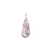 Pendant without chain with pearls: freshwater, lavender — rhodium plated silver 925