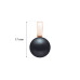 Pendant without chain with pearls: freshwater, black, semi-round, 9.5-10.0 мм — 14K rose gold plated 925 sterling silver