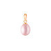 Pendant without chain with pearls: freshwater, lavender, rice, 7.0-8.0 мм — 14K rose gold
