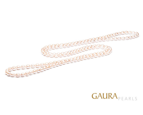 Длинные бусы из жемчуга в форме риса РОУП :: FCP365-R / 94 Длинные бусы из жемчуга в форме риса РОУП :: FCP365-R / 94