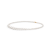 Pearl necklace: freshwater, white, round, 4-9 мм — rose gold 585
