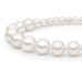 Bracelet with pearls: freshwater, white, round, 4-9 мм — rose gold 585