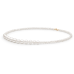 Pearl necklace: freshwater, white, round, 4-9 мм — rose gold 585
