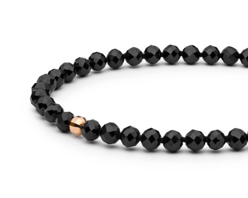 Bracelet with stones: spinel — rose gold 585