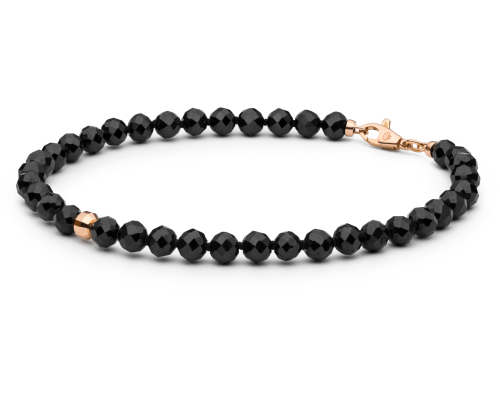 Bracelet with stones: spinel — rose gold 585